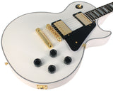 Gibson Custom Shop Les Paul Custom Guitar, Gloss, Alpine White - Humbucker Music