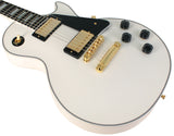 Gibson Custom Shop Les Paul Custom Guitar, Gloss, Alpine White - Humbucker Music