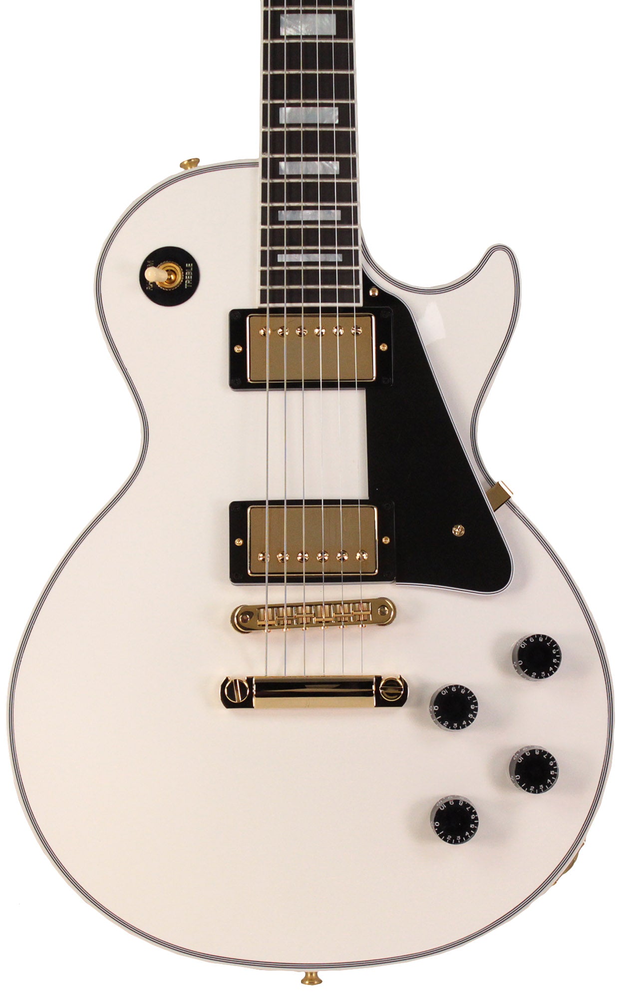 Gibson Custom Shop Les Paul Custom Guitar, Gloss, Alpine White