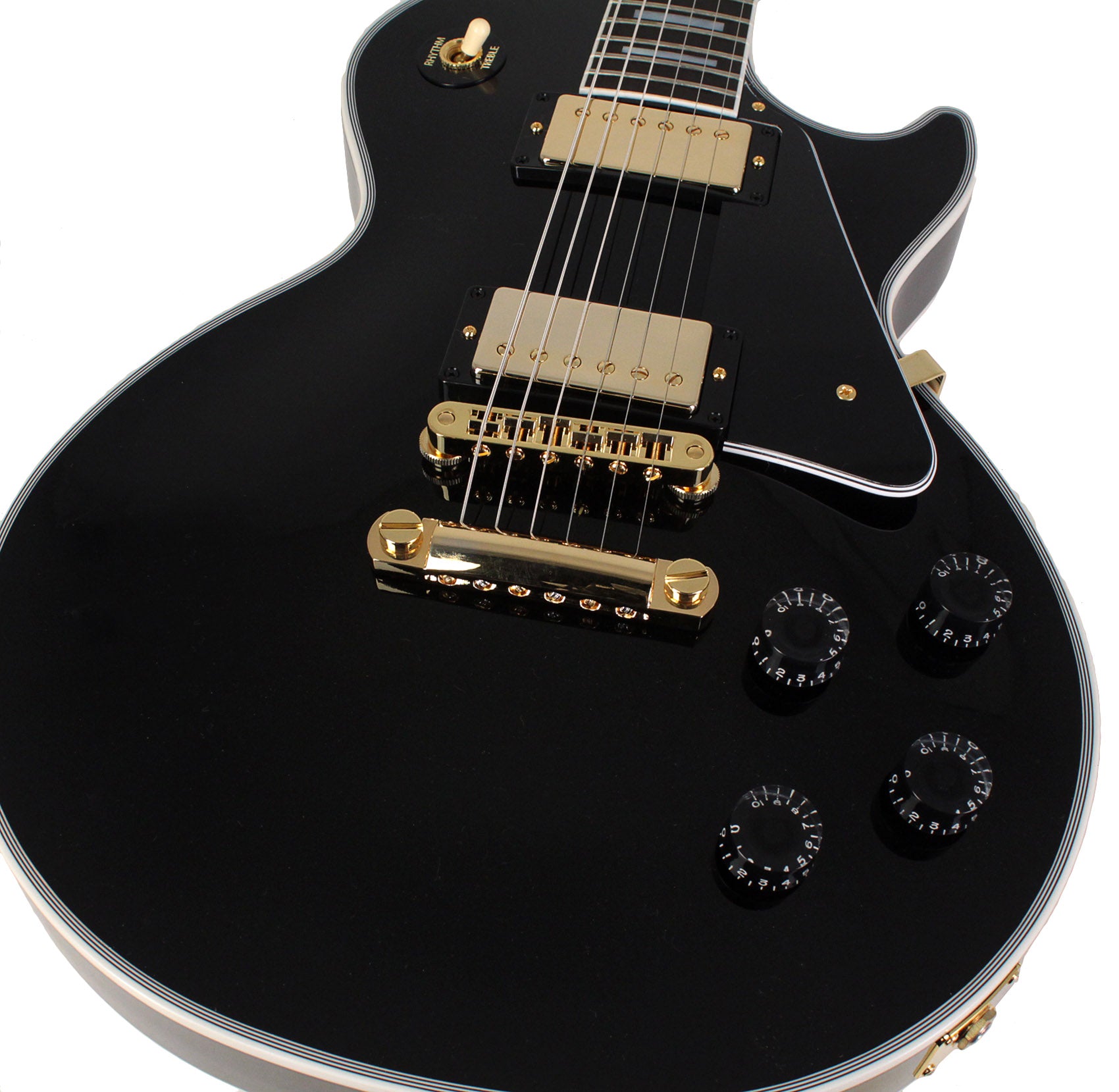Gibson Custom Shop Les Paul Custom Guitar, Gloss, Ebony Black