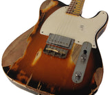 Nash E1HB Guitar, 2-Tone Burst, Extra Heavy Aging