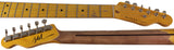 Nash GF-3 Gold Foil Guitar, Black, Competition Stripes, Light Aging