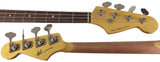 Nash JB-63 Bass Guitar, 3-Tone Sunburst, Light Aging