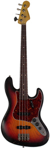 Nash JB63 Bass Guitar, 3-Tone Sunburst, Tortoise Shell, Light Aging
