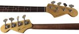 Nash JB63 Bass Guitar, Black, Tortoise Shell, Light Aging