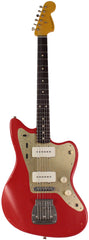 Nash JM63 Jazzmaster Guitar, Dakota Red, Gold Pickguard, Light Aging