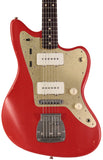 Nash JM63 Jazzmaster Guitar, Dakota Red, Gold Pickguard, Light Aging