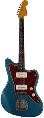 Nash JM63 Jazzmaster Guitar, Ocean Turquoise, Light Aging