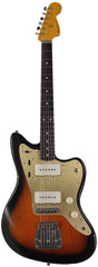 Nash JM-63 Jazzmaster Guitar, 2 Tone Sunburst, Gold Pickguard, Light Aging