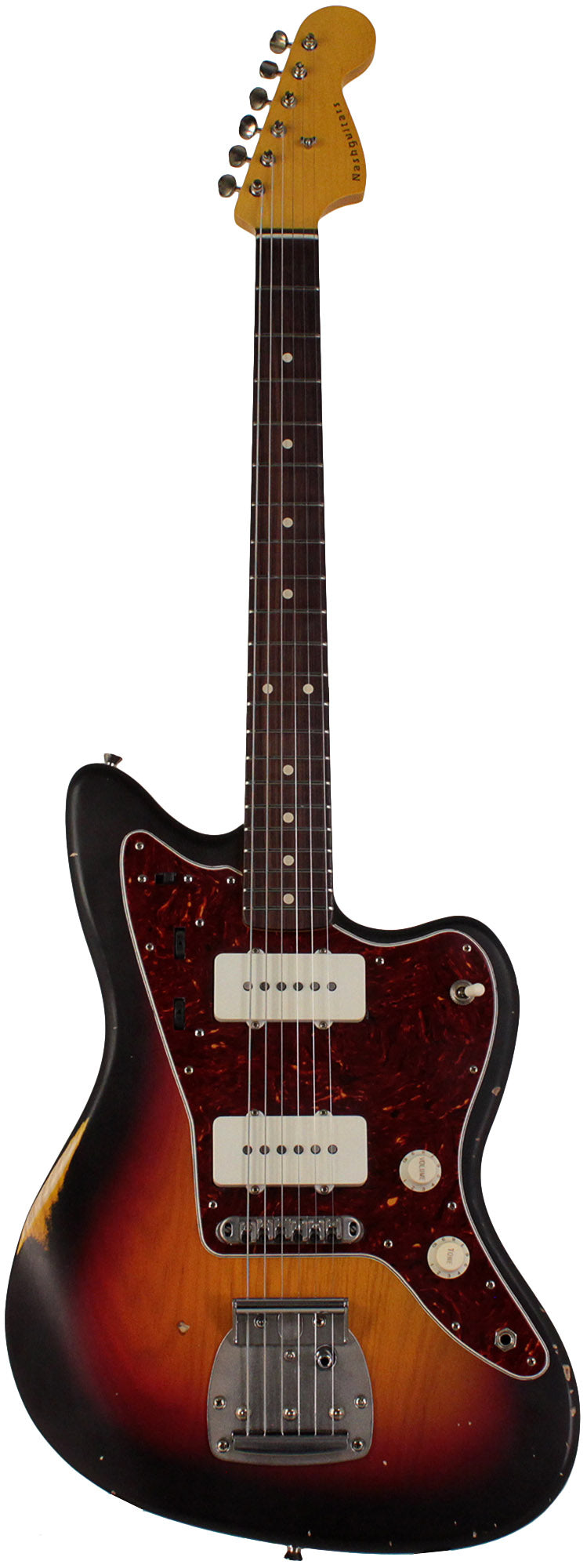 Nash JM63 Jazzmaster Guitar, 3 Tone Sunburst, Light Aging | Humbucker Music Nash JM63 Jazzmaster Guitar, 3 Tone Sunburst, Light Aging | Humbucker Music