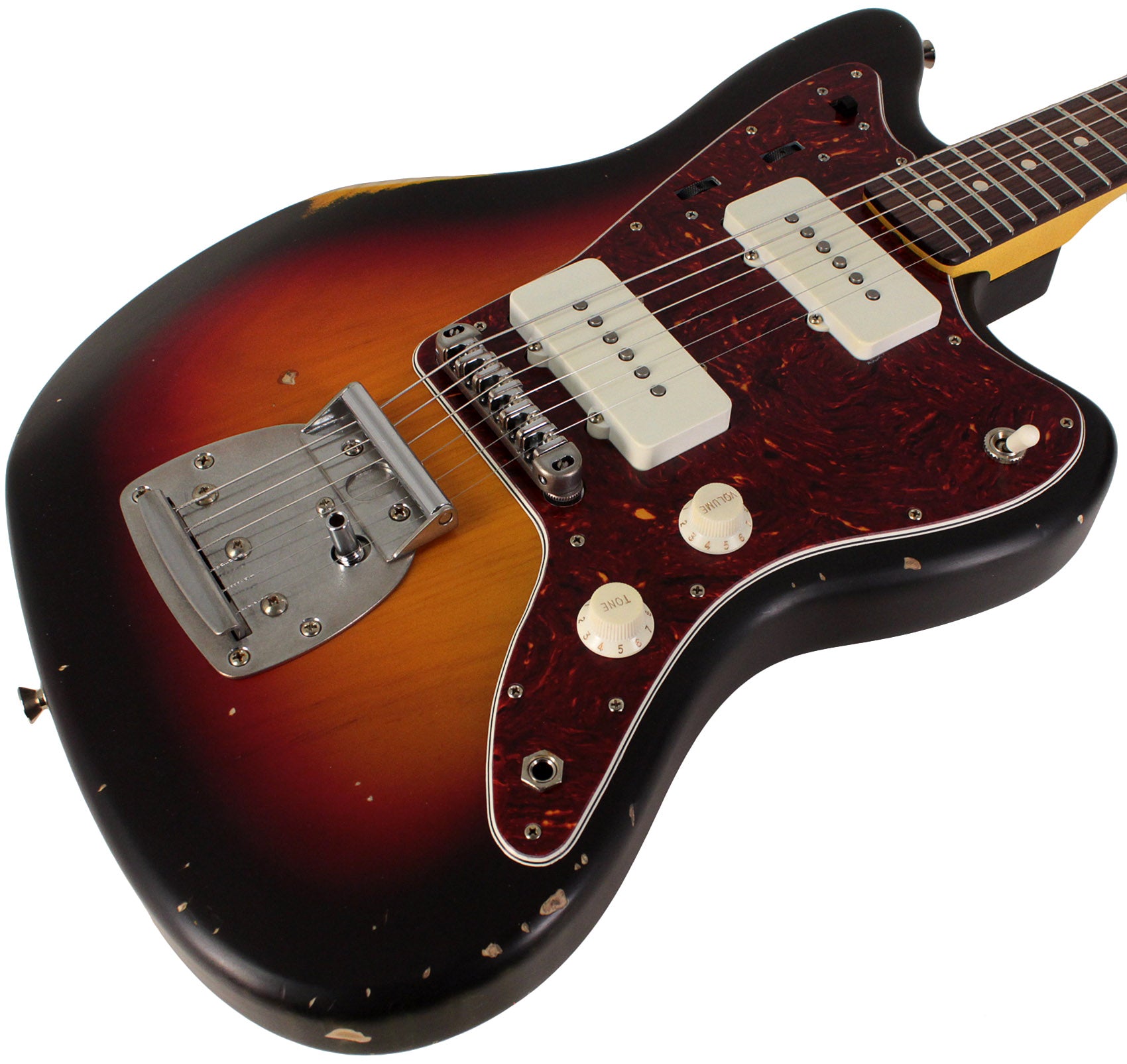 Nash JM63 Jazzmaster Guitar, 3 Tone Sunburst, Light Aging | Humbucker Music Nash JM63 Jazzmaster Guitar, 3 Tone Sunburst, Light Aging | Humbucker Music
