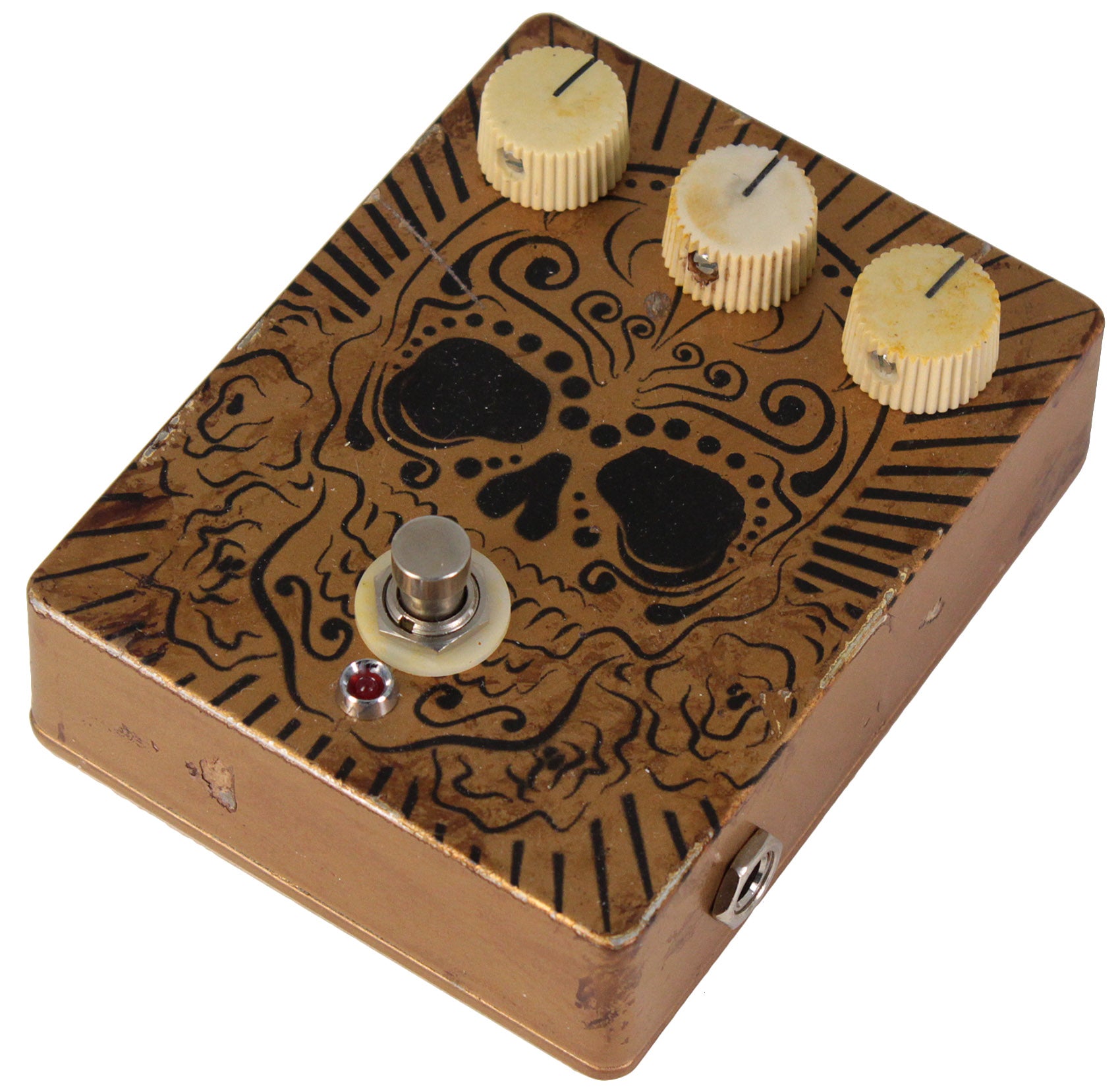 Nash Custom NGDP Fuzz Overdrive Pedal, Skull, 1 of 2