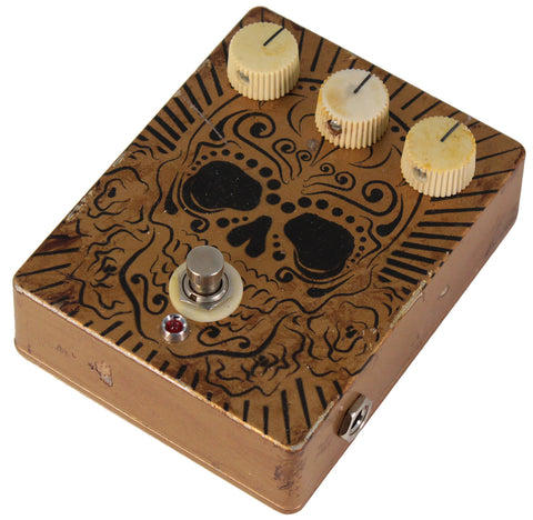 humbucker pedal Nash Custom NGDP Fuzz Overdrive Pedal, Skull, 1 of 2