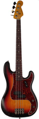 Nash PB-63 Bass Guitar, 3-Tone Sunburst, Light Aging, Tortoise Shell