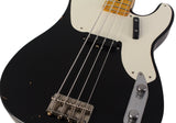 Nash PB-52 Bass Guitar, Black, Light Aging