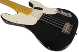 Nash PB-55 Bass Guitar, Ash, Black, Light Aging