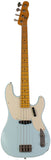 Nash PB-55 Bass Guitar, Sonic Blue, Light Aging