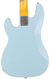 Nash PB-55 Bass Guitar, Sonic Blue, Light Aging