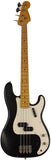 Nash PB57 Bass Guitar, Black, Light Aging