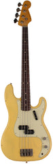 Nash PB63 Bass Guitar, Cream, Light Aging