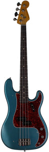 Nash PB63 Bass Guitar, Ocean Turquoise Metallic, Light Aging