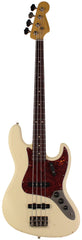 Nash JB-63 Bass Guitar, Olympic White, Light Aging