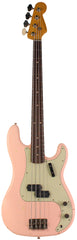Nash PB63 Bass Guitar, Shell Pink, Light Aging