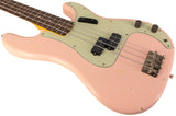 Nash PB-63 Bass Guitar, Shell Pink, Light Aging