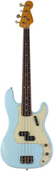 Nash PB-63 Bass Guitar, Sonic Blue, Light Aging