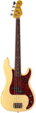Nash PB-63 Bass Guitar, Vintage White, Light Aging