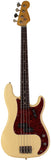 Nash PB63 Bass Guitar, Vintage White, Light Aging