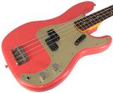 Nash PB-63 Bass Guitar, Fiesta Red, Light Aging