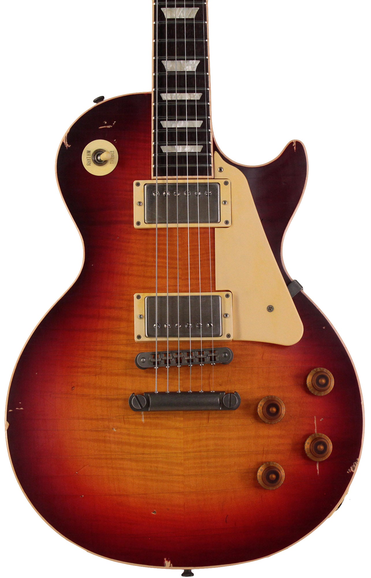 Nash Refinished Gibson Les Paul Guitar, Dark Burst Humbucker Music