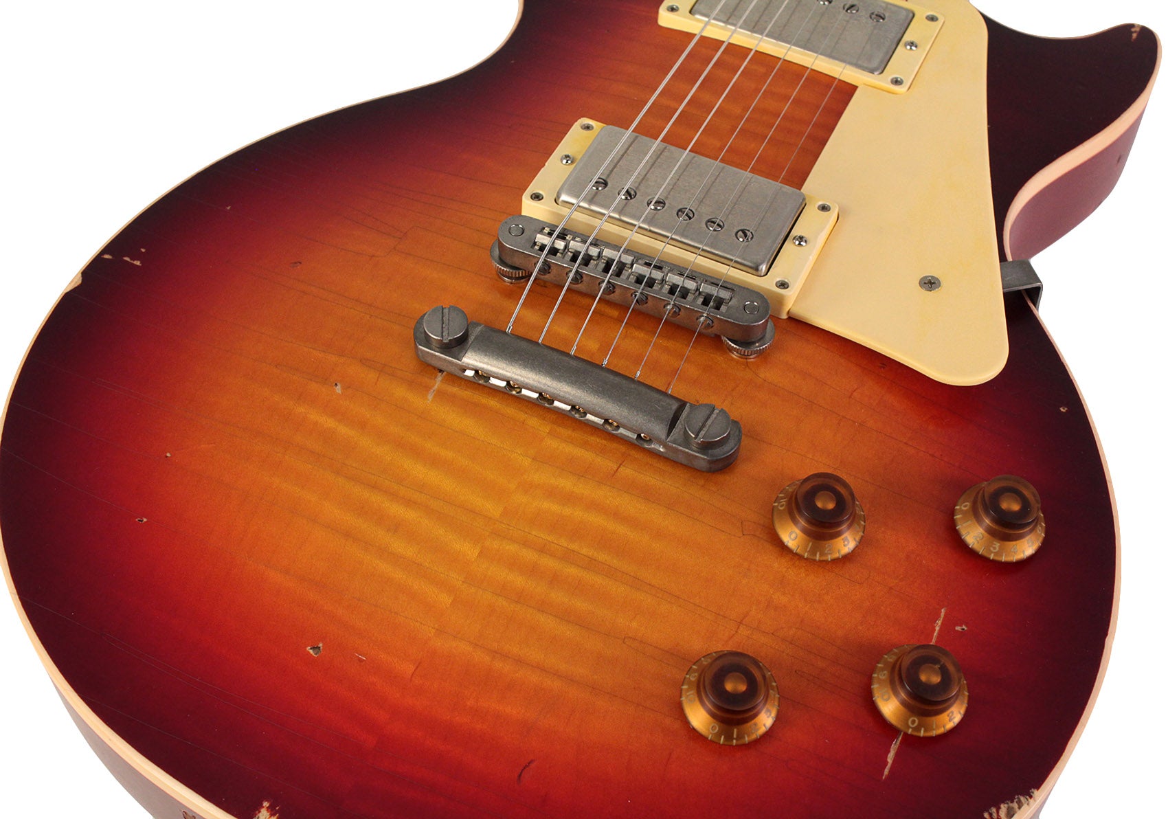 Nash Refinished Gibson Les Paul Guitar, Dark Burst Humbucker Music