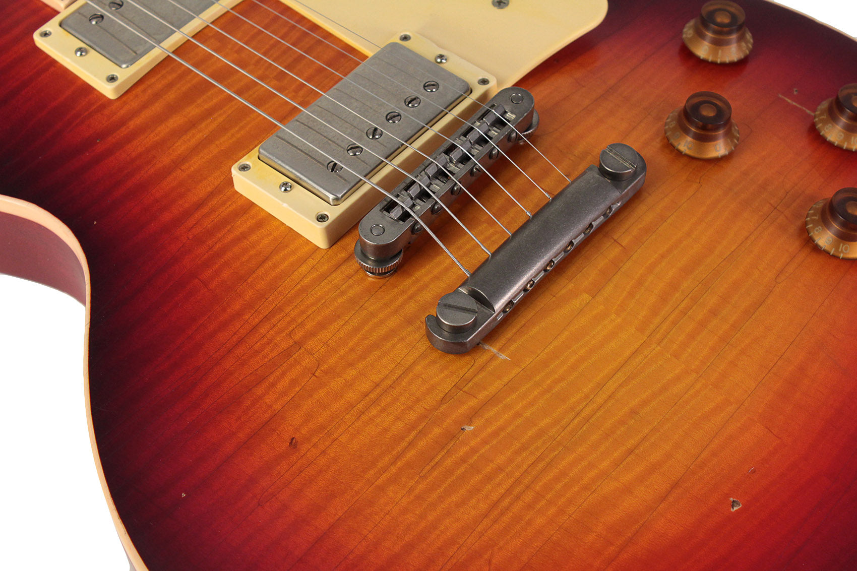 Nash Refinished Gibson Les Paul Guitar, Dark Burst Humbucker Music