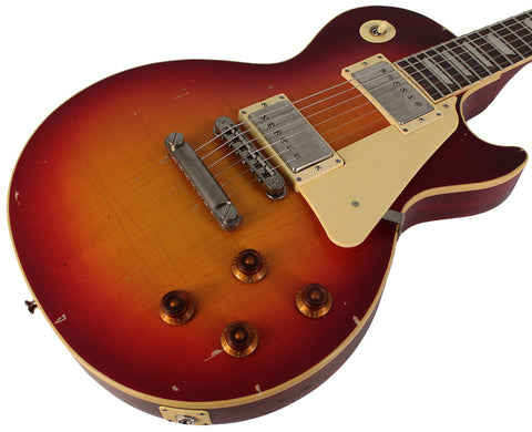 Nash Refinished Gibson Les Paul Guitar, Cherry Sunburst - Humbucker Music