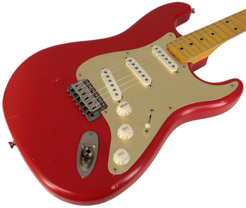 Nash S57 Guitar, Dakota Red, Light Aging, Gold Anodized PG