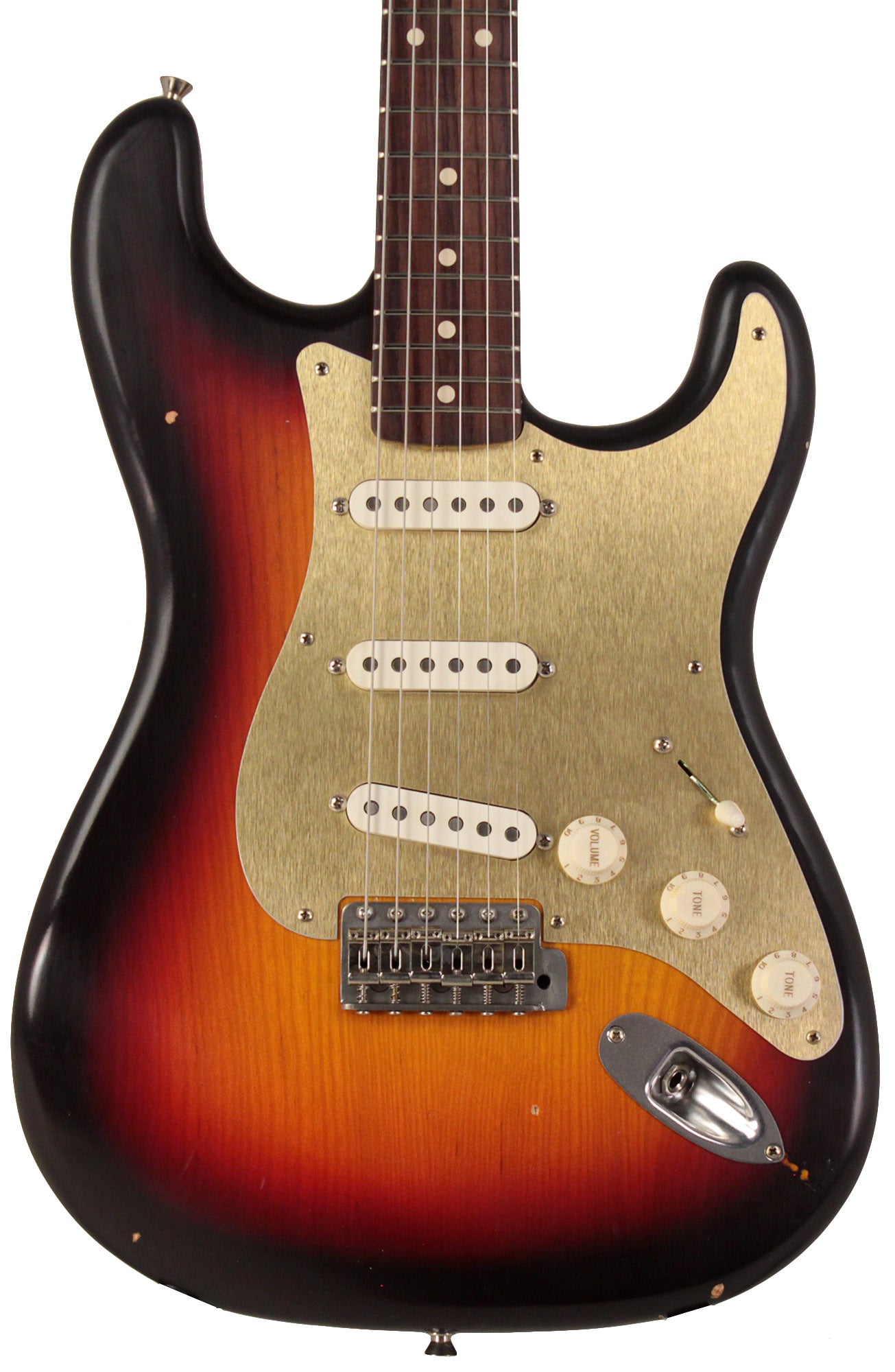 Nash S63 Guitar, 3-Tone Sunburst, Gold PG, Light Aging | Humbucker Music Nash S63 Guitar, 3-Tone Sunburst, Gold PG, Light Aging | Humbucker Music