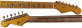 Nash S-57 Guitar, 2-Tone Burst, Extra Heavy Aging, Boat Neck, Gold Anodized Pickguard