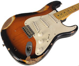 Nash S-57 Guitar, 2-Tone Burst, Heavy Aging