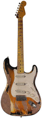 Nash S57 Guitar, 2-Tone Burst, Extra Heavy Aging