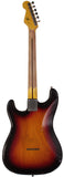 Nash S57 Guitar, 3 Tone Burst, Hard Tail, Light Aging