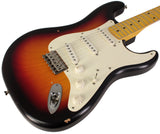 Nash S57 Guitar, 3 Tone Burst, Hard Tail, Light Aging