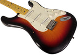 Nash S57 Guitar, 3 Tone Burst, Hard Tail, Light Aging