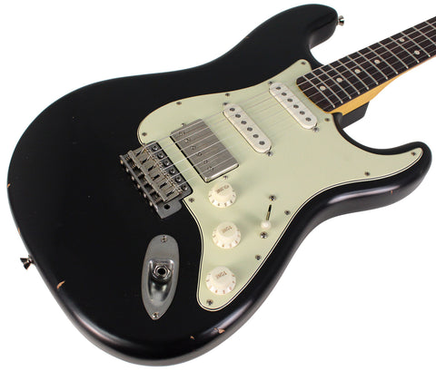 Nash S63 Guitar, Black, HSS, Light Aging
