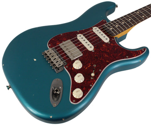 Nash S-63 Guitar, HSS, Ocean Turquoise, Tortoise Shell