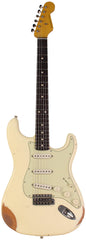 Nash S-63 Guitar, Aged Olympic White, Medium Aging