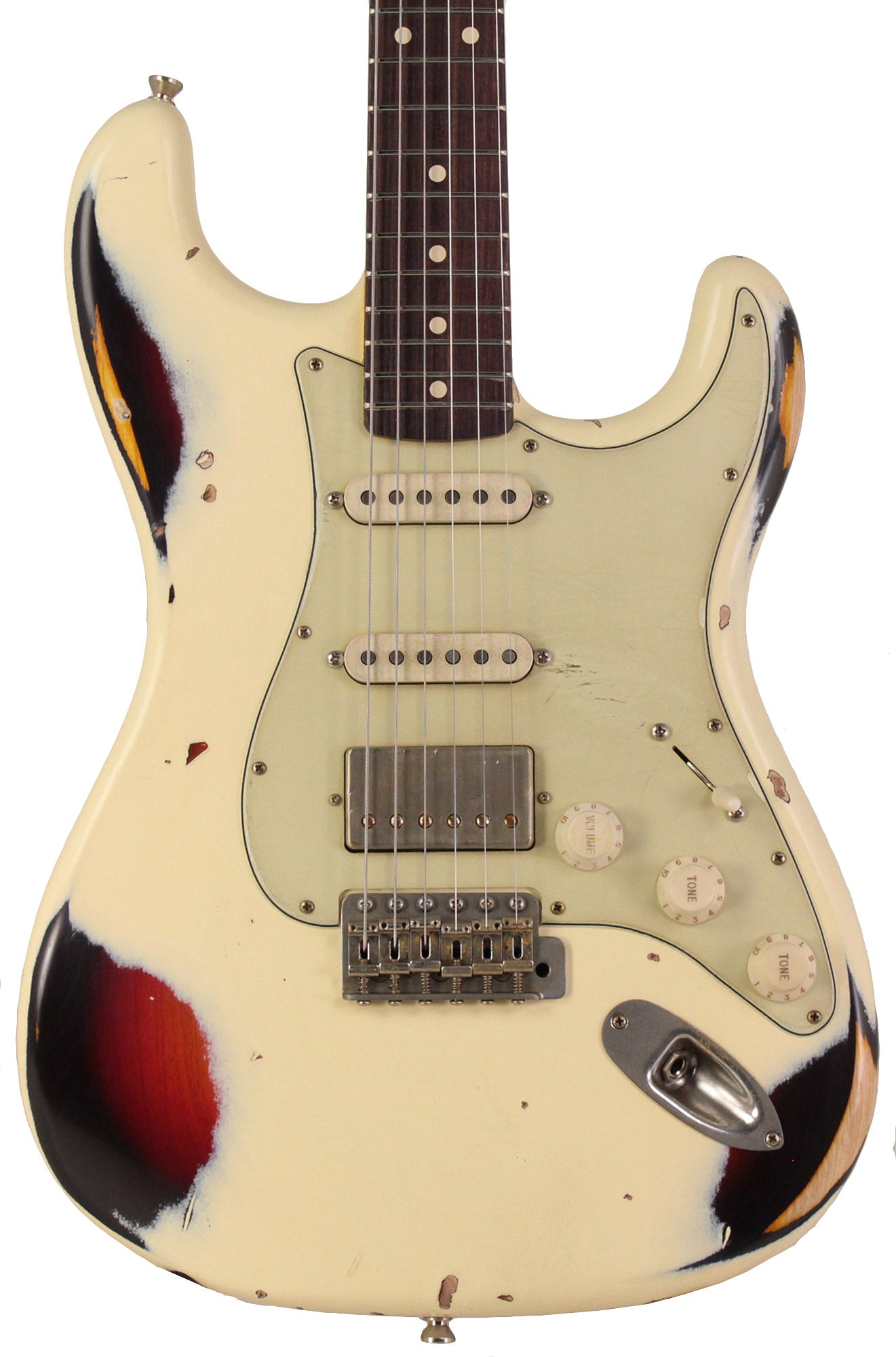 Nash S63 Guitar, Olympic White, Light Aging | Humbucker Music