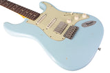 Nash S-63 Guitar, Sonic Blue, HSS, Light Aging