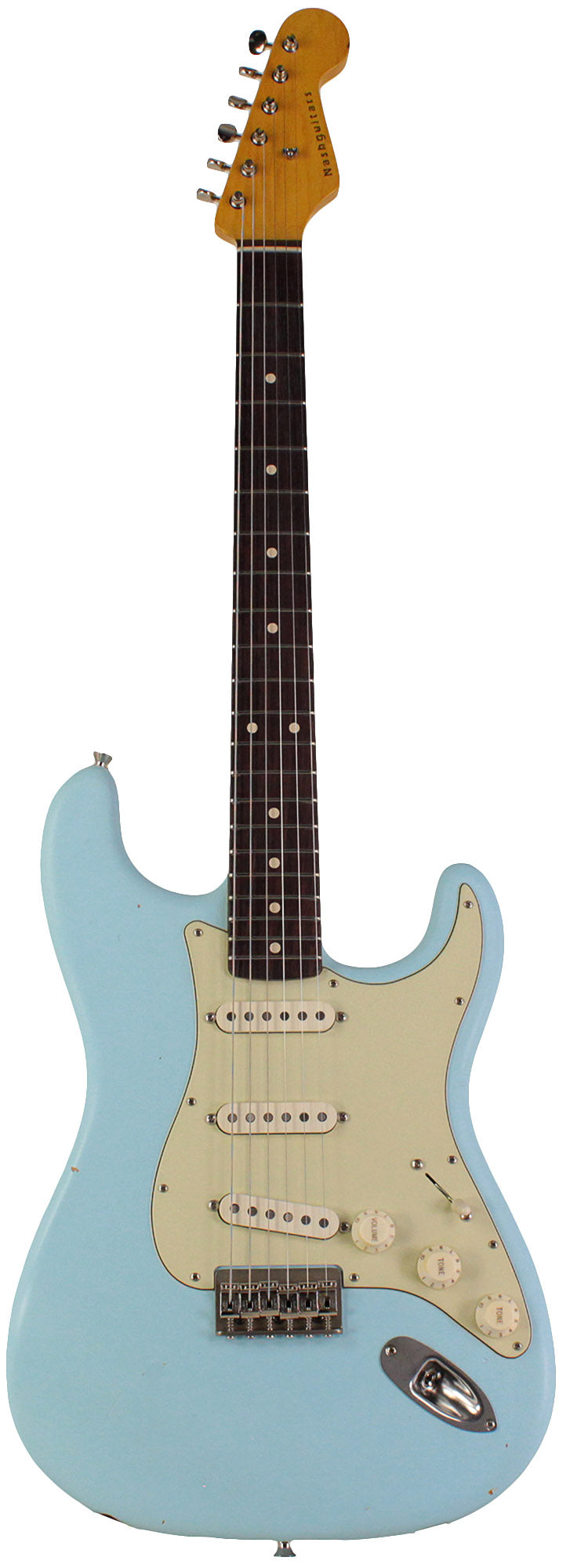 Nash S63 Guitar, Sonic Blue, Hardtail, Light Aging Humbucker Music
